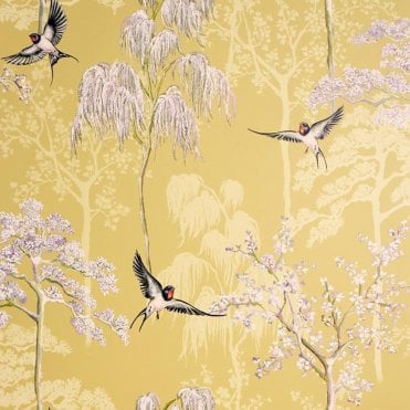 Arthouse Japanese Garden Ochre Wallpaper 908002