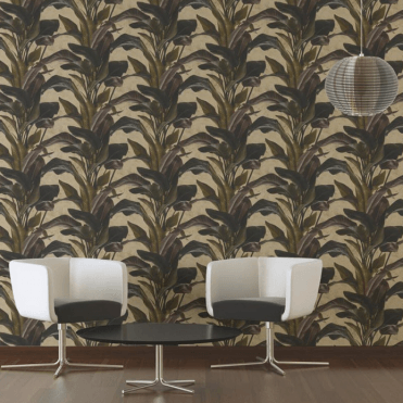 AS Creation 37862-4 Leaf Brown/Black