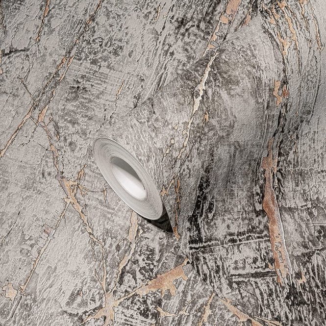 AS Creation  38817-4 The Marble Motif - Grey/Brown/Copper