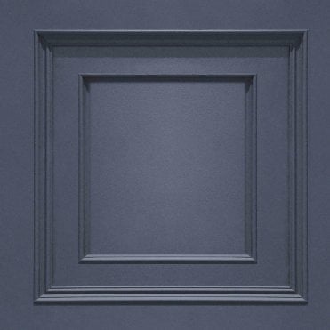 Belgravia Amara Panel Wallpaper - Dark Blue A7375