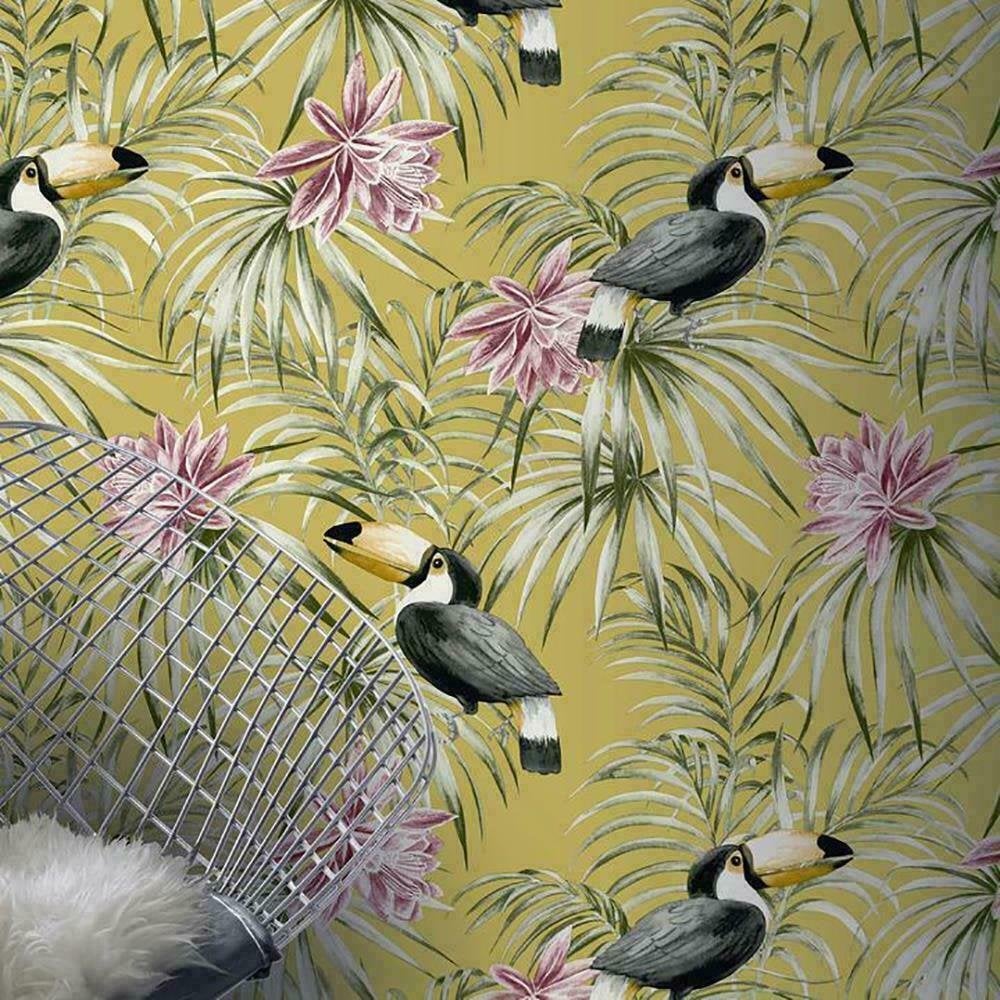 Belgravia Arthouse Tropical Toucan Ochre