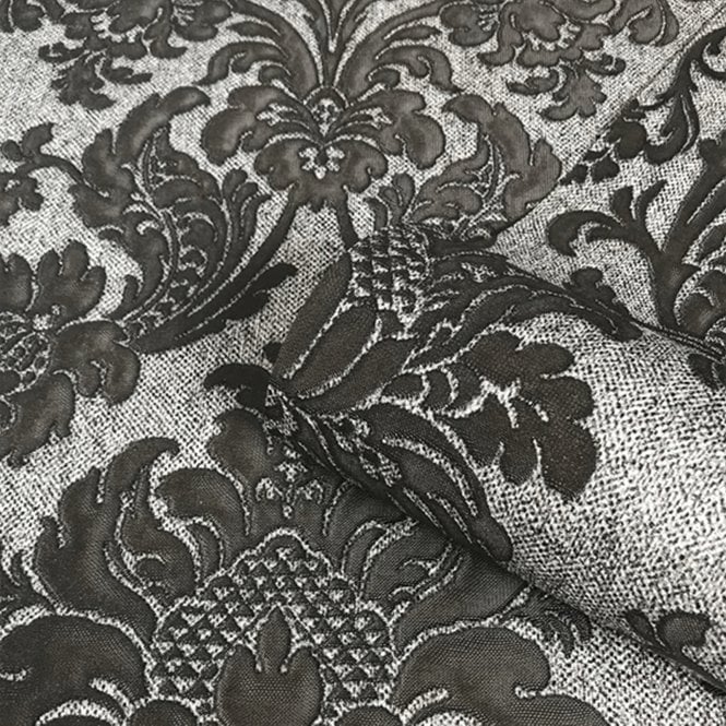 Belgravia  San Remo - 6523 - Charcoal Damask
