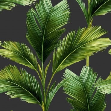 Belgravia Tropical Charcoal Green 59115
