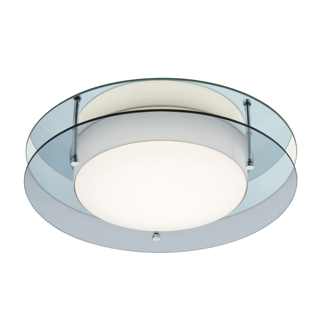 Chrome Ceiling Lights Crystal Frosted Glass Flush Fitting Chandeliers LED