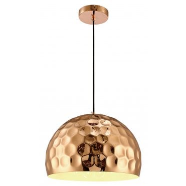 Copper Patterned Dome Modern Antique Ceiling Light Pendant Lamp Chandelier