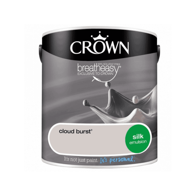 Crown Breatheasy Coloured Emulsion 2.5L – Silk - Cloud Burst