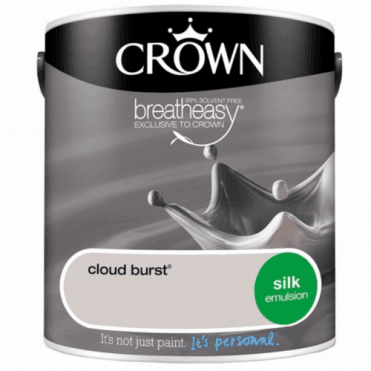 Crown Breatheasy Coloured Emulsion 2.5L – Silk - Cloud Burst