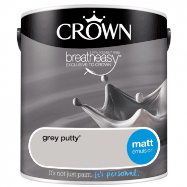 Crown Breatheasy Coloured Emulsion – Matt- Grey Putty