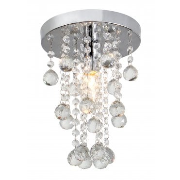 CRYSTAL Chrome Ceiling Light Modern Fitting Pendant Chandelier Living Room