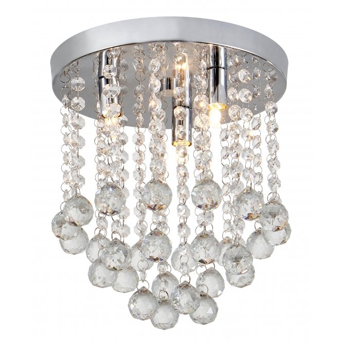 CRYSTAL Chrome Ceiling Light Modern Fitting Pendant Chandelier Living Room