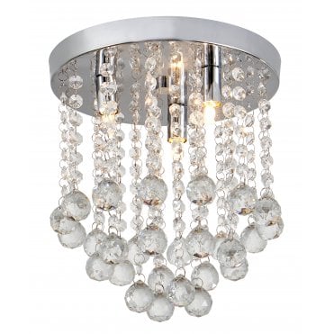 CRYSTAL Chrome Ceiling Light Modern Fitting Pendant Chandelier Living Room