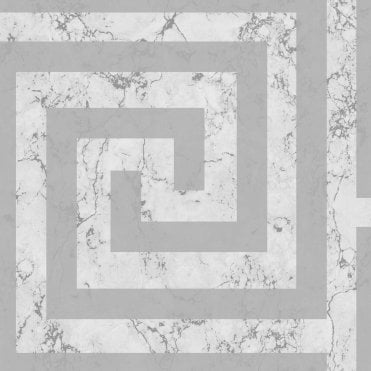 Debona Greek Key Marble Silver 4020