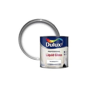 Dulux Professional Pure brilliant white Gloss Metal & wood paint, 2.5L