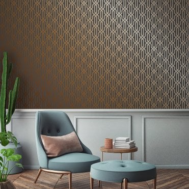 Glitz Geo Trellis – Copper GL0020