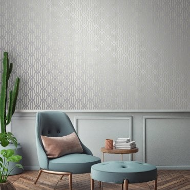 Glitz Geo Trellis – Cream GL0024