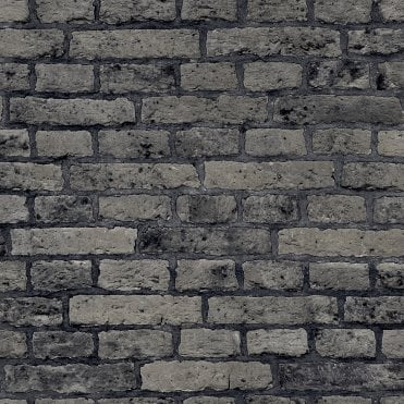 New Glamour – 3D Brick Grey / Black AL1034