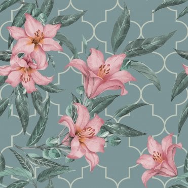 New Glamour – Lilies Verdian Green AL1062