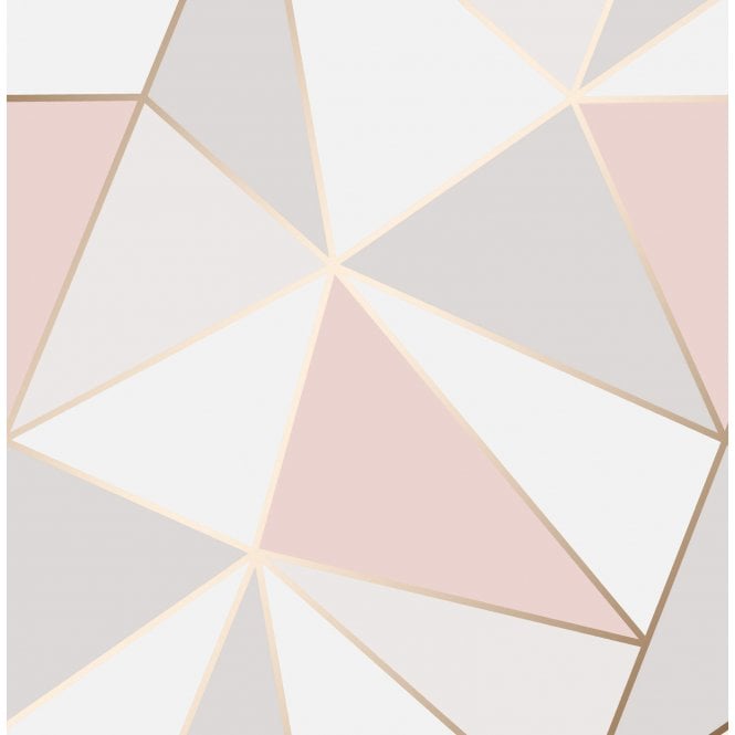 Fine Decor  Apex Trellis - FD41993 - Triangle - Pink