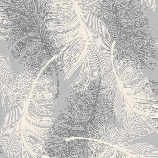 Fine Decor  Feather - M0923 - Dappled Grey