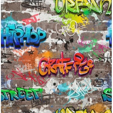 Fine Decor Novelty - FD41582 - Graffiti - Multi