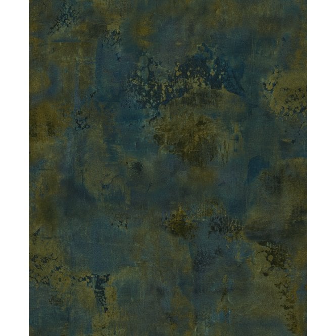 Grandeco  186402 Galvanised Navy Wallpaper 