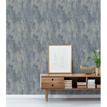 Grandeco A65812 Vincenzo Blue Wallpaper 