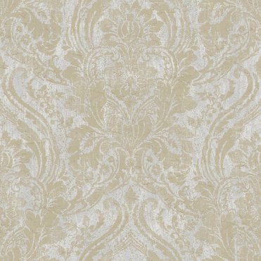 GranDeco A68702 Textured Damask Grey 