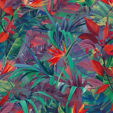 Grandeco Jungle Leaves Tropical Wallpaper JF2301