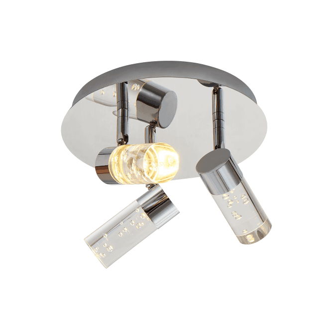 Modern 3 Way LED Chrome Ceiling Light