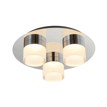 Modern 3 Way LED Chrome Ceiling Light