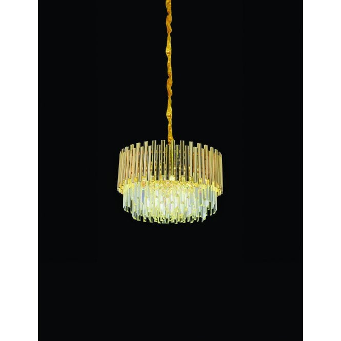 Modern LED Crystal Chandelier Circular Ceiling Light Hanging Lights Pendant UK