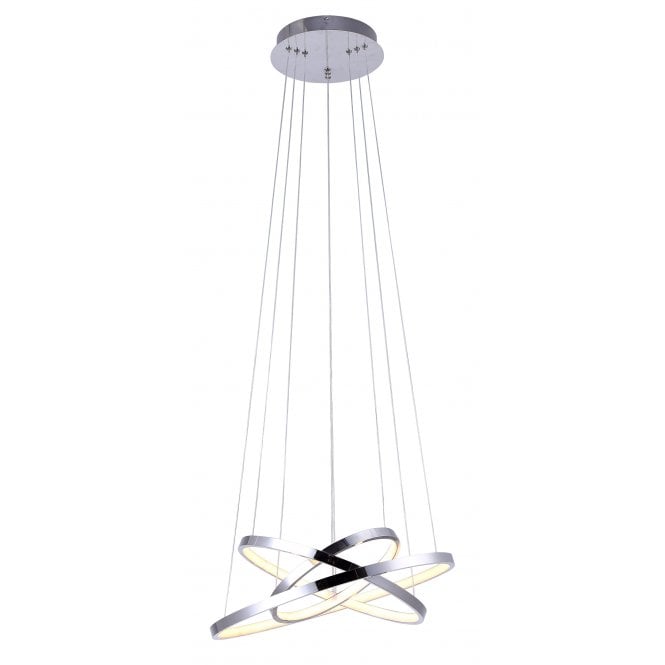 Modern LED Crystal Chandelier Circular Ceiling Light Hanging Lights Pendant UK