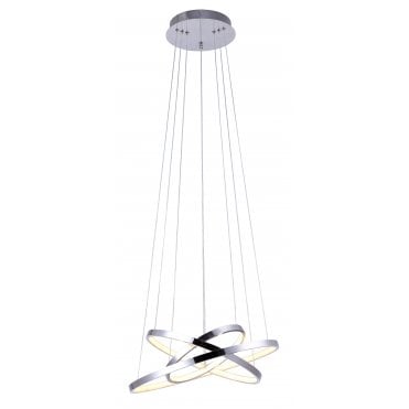 Modern LED Crystal Chandelier Circular Ceiling Light Hanging Lights Pendant UK