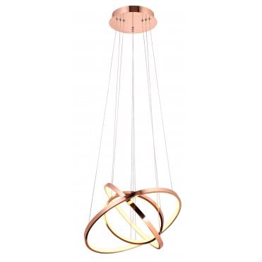 Modern LED Crystal Chandelier Circular Ceiling Light Hanging Lights Pendant UK