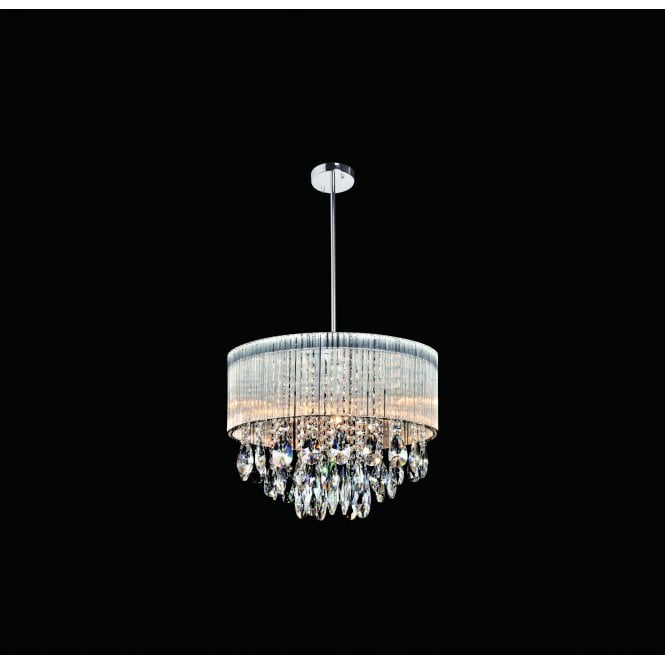Modern Luxury Chandelier With Crystal Droplets 