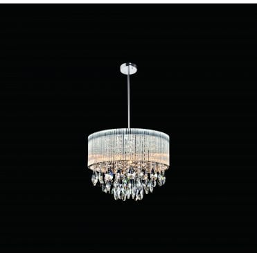 Modern Luxury Chandelier With Crystal Droplets 