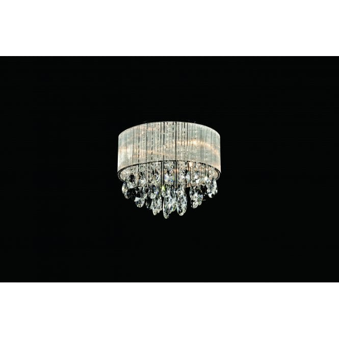 Modern Luxury Chandelier With Crystal Droplets 