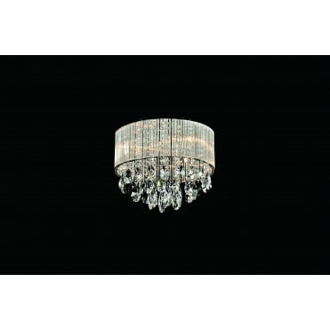 Modern Luxury Chandelier With Crystal Droplets 