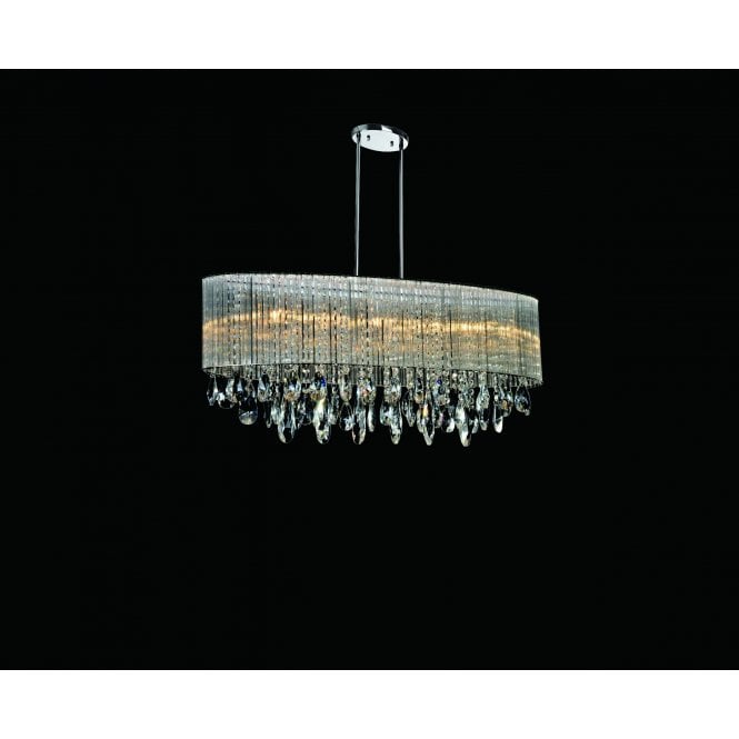 Modern Luxury Chandelier With Crystal Droplets 