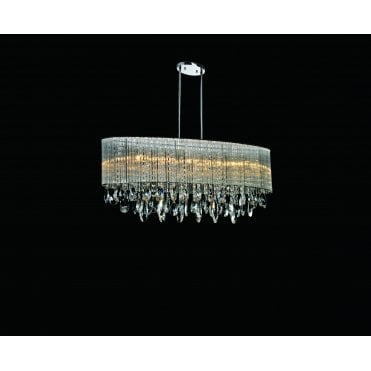 Modern Luxury Chandelier With Crystal Droplets 