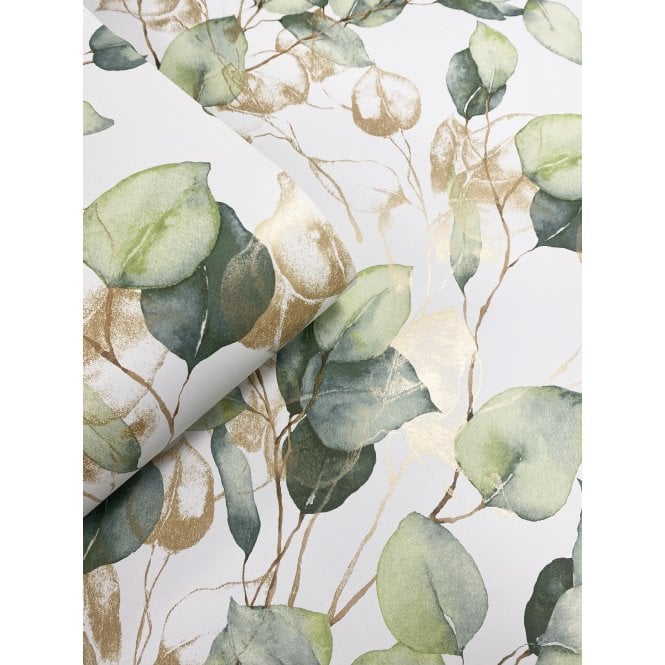Muriva  210501 Eucalyptus Green Wallpaper
