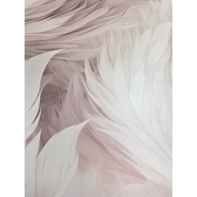 Muriva  217504 Plumes Blush Wallpaper