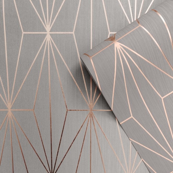 Muriva  Kayla - 703013 - Grey & Rose Gold