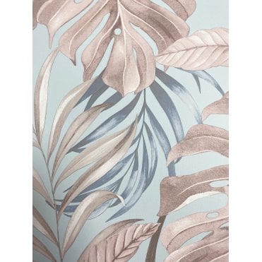 Muriva Teeva Jungle Duck Egg 183502 Wallpaper 