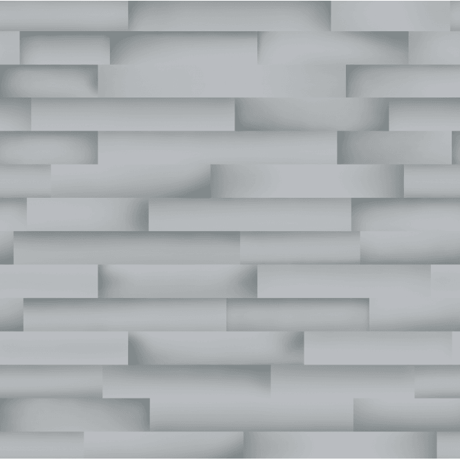 ROKYA  3D Light Grey Brick Wallpaper AL1075