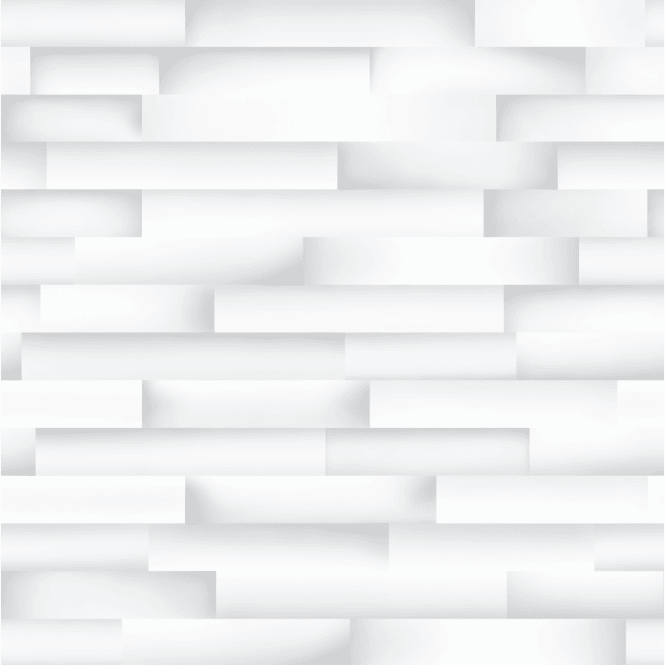 ROKYA  3D White Brick Wallpaper AL1071