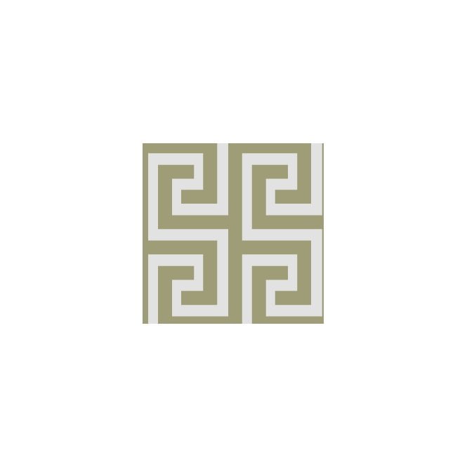 ROKYA Greek Key Cream/Gold