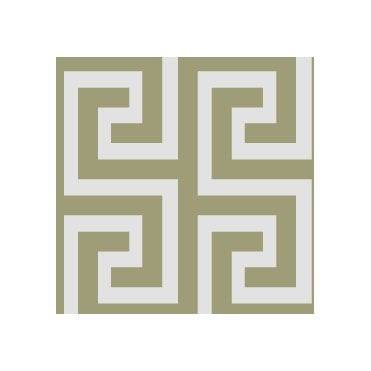 Greek Key Cream/Gold