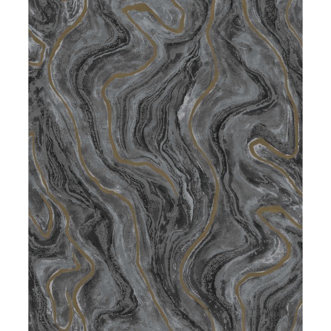 ROKYA  Luxe Marble Black GN4111 Wallpaper 
