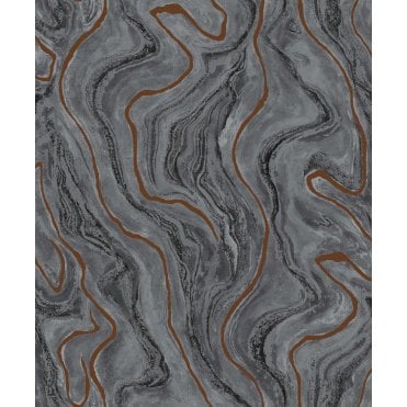 Rokya Luxe Marble Copper GN4110 Wallpaper 